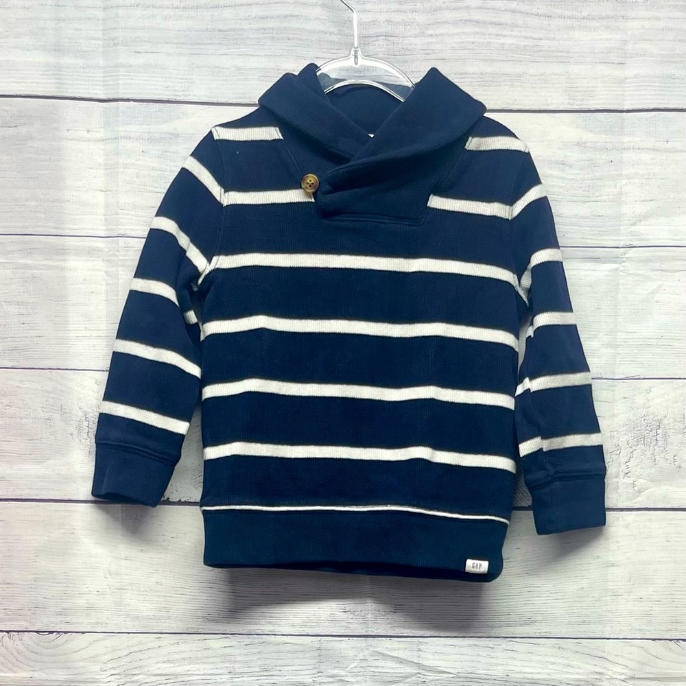 Gap Boy Sweater Striped Dark Blue Size 4